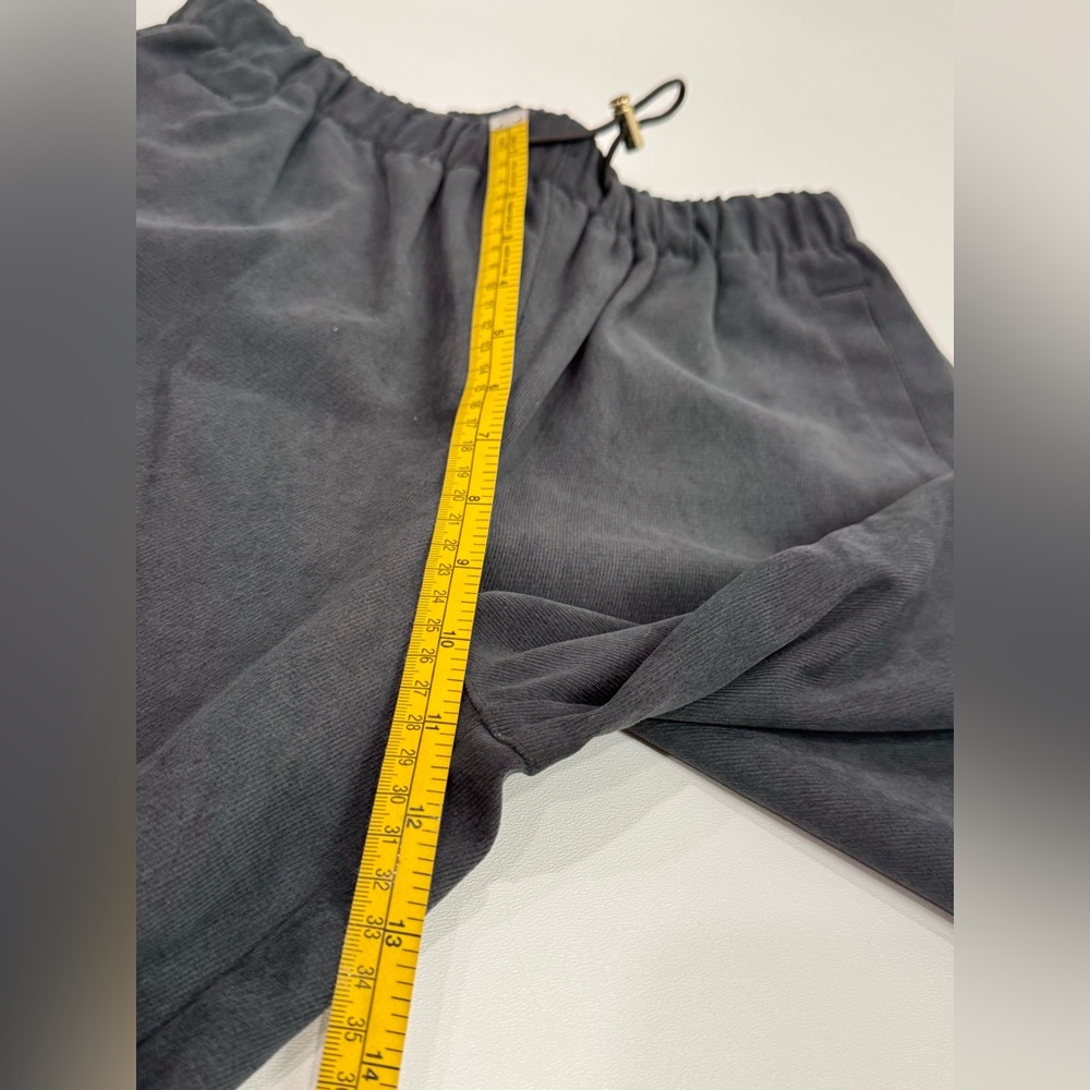 ZARA Charcoal Pull-On Casual Pants Relaxed Straight Leg Elastic Waist XS - Picture 9 of 15